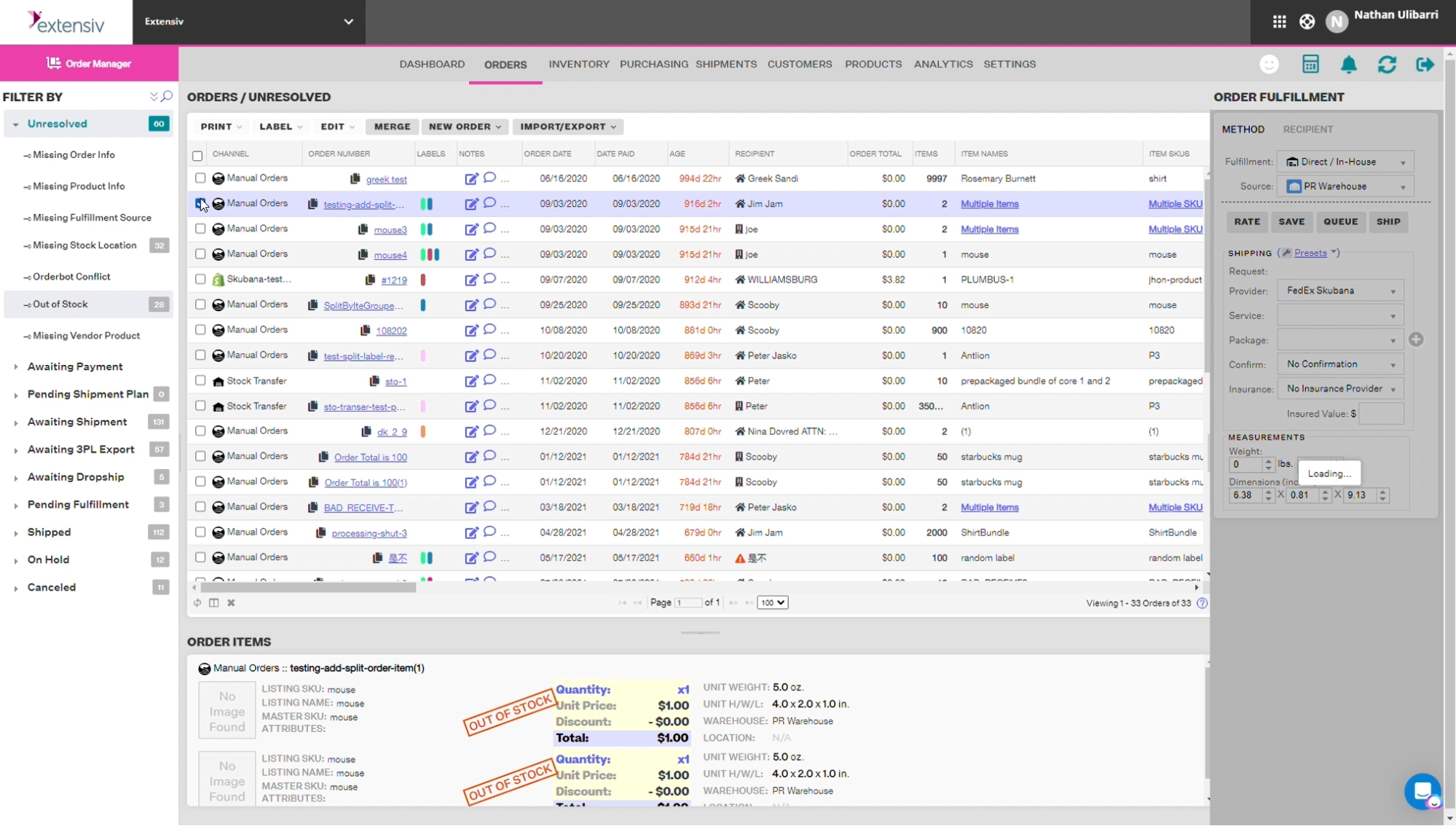 Extensiv - Cloud-Based WMS