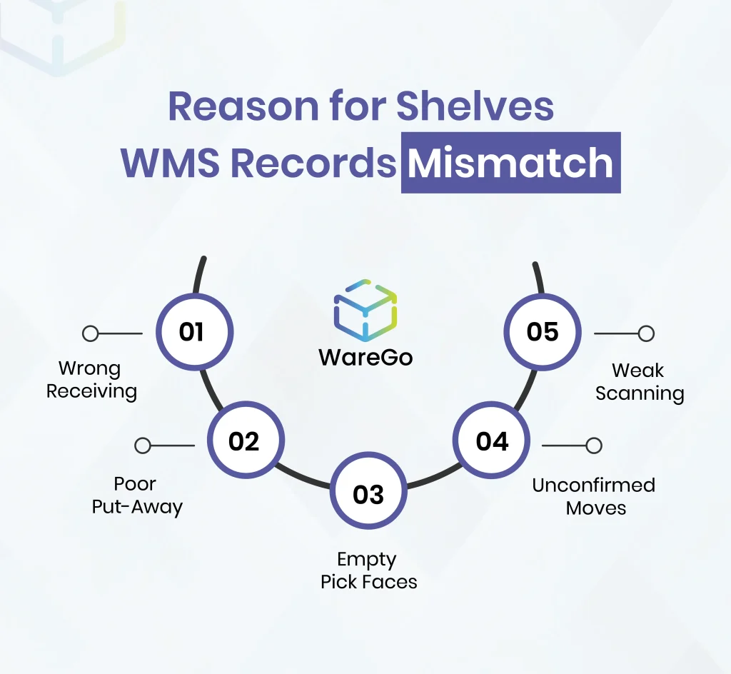 Reasons for Shelves WMS Records Mismatch