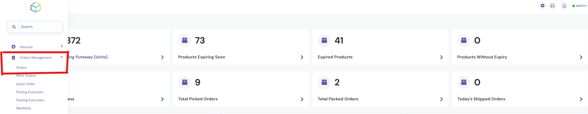 Access the Order Management Module