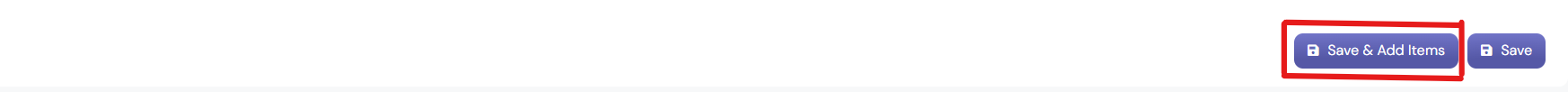Save the Header and Add Items